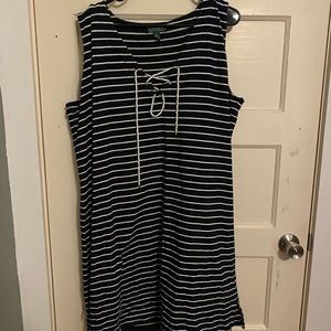 Ralph Lauren Sleeveless knit dress with tie